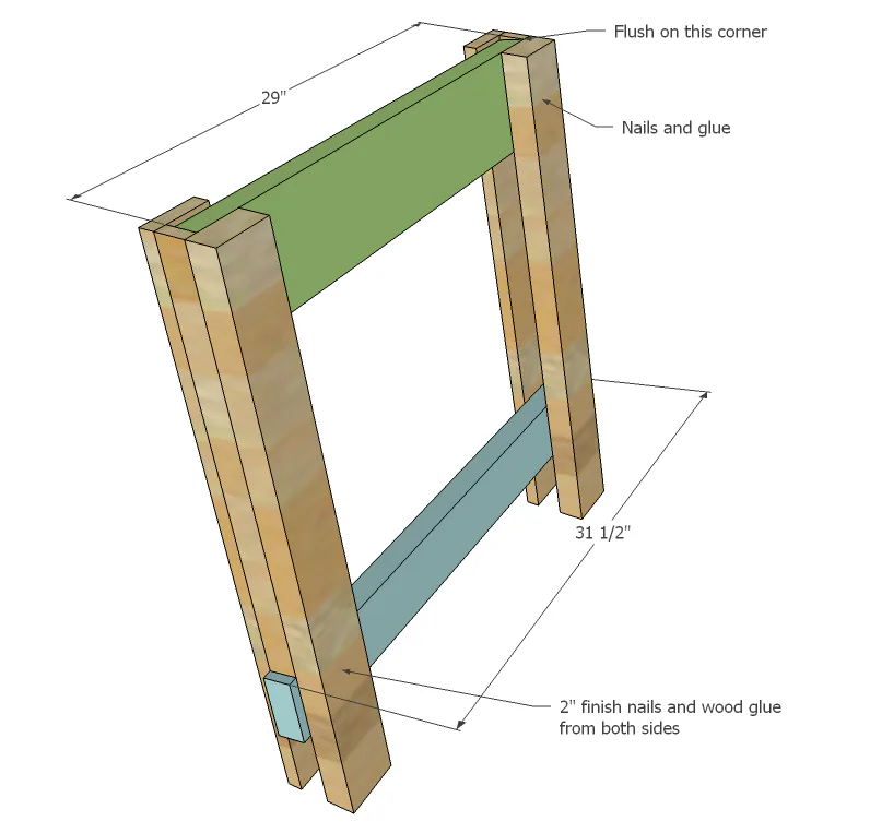 Benchright Industrial Farmhouse Table, step 3