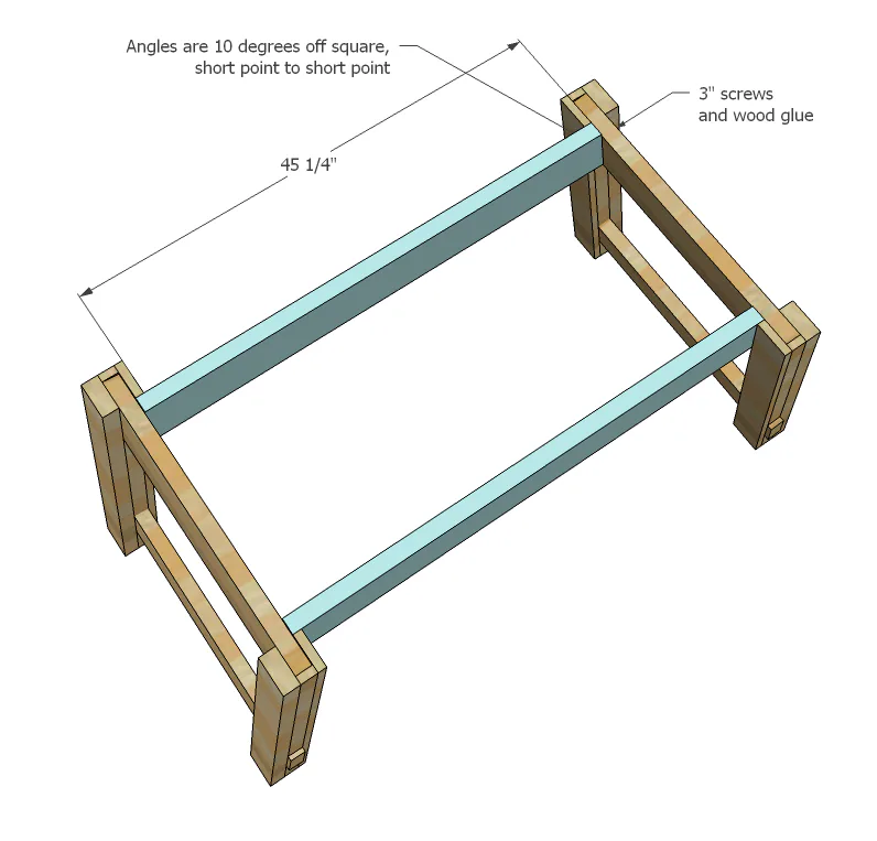 Benchright Industrial Farmhouse Table, step 5