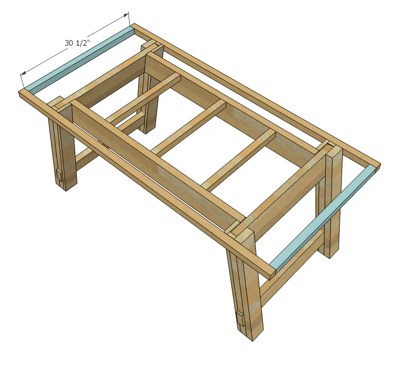 Benchright Industrial Farmhouse Table, step 8