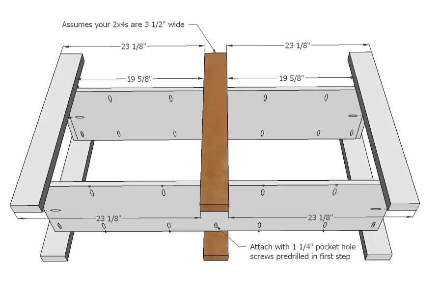 Benchwright Console Table, step 4