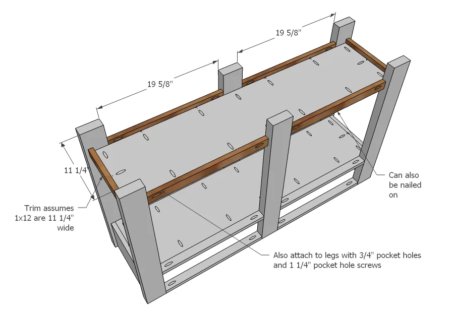 Benchwright Console Table, step 6