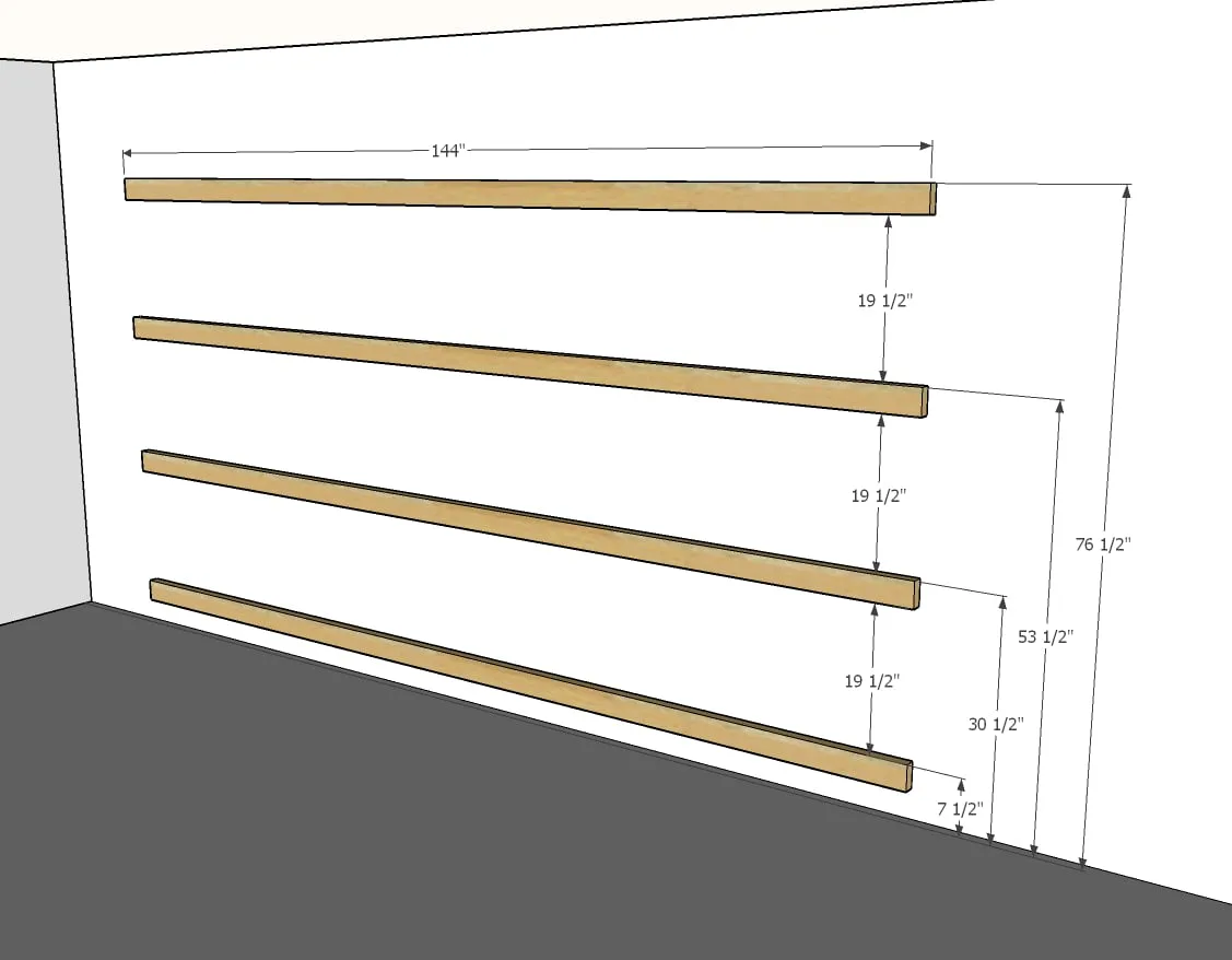 BEST DIY Garage Shelves (Attached to Walls), step 1