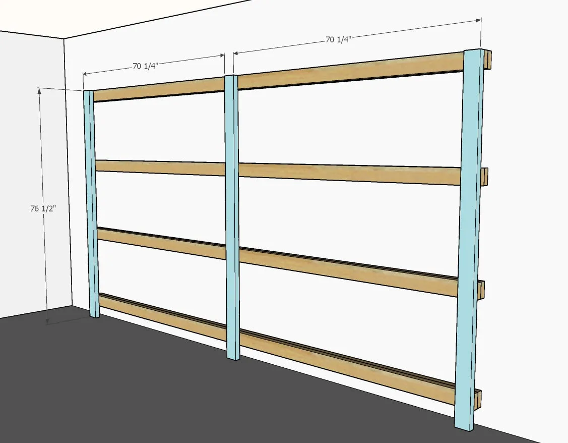 BEST DIY Garage Shelves (Attached to Walls), step 3