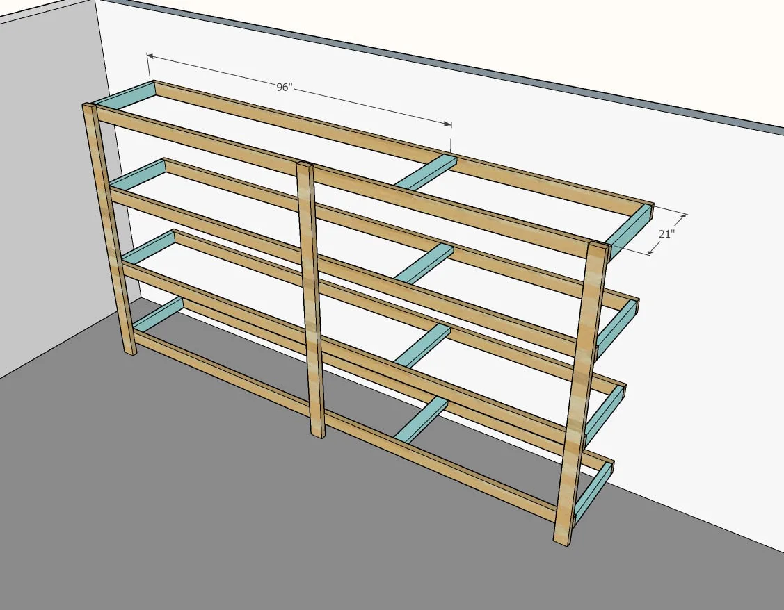 BEST DIY Garage Shelves (Attached to Walls), step 4