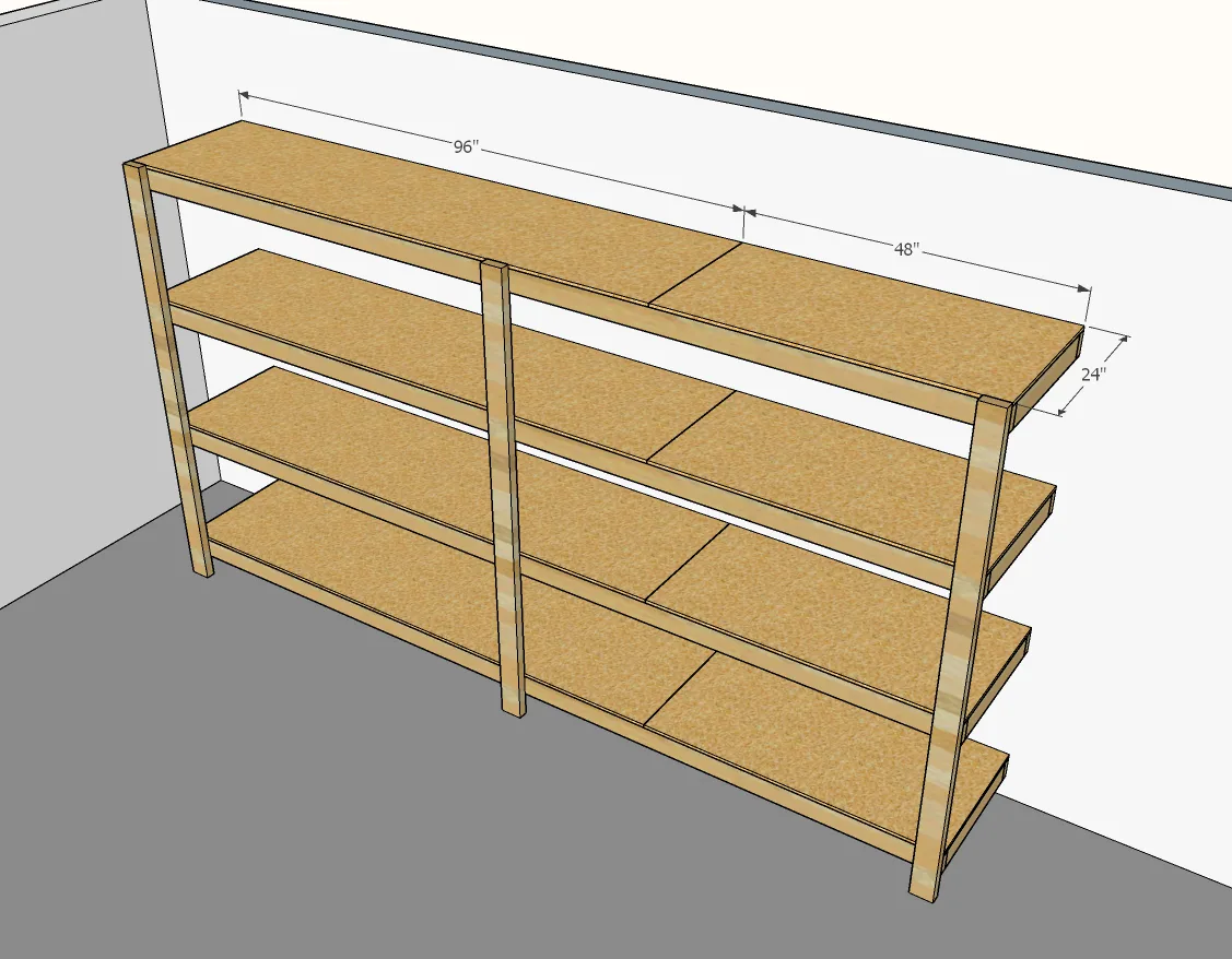 BEST DIY Garage Shelves (Attached to Walls), step 5