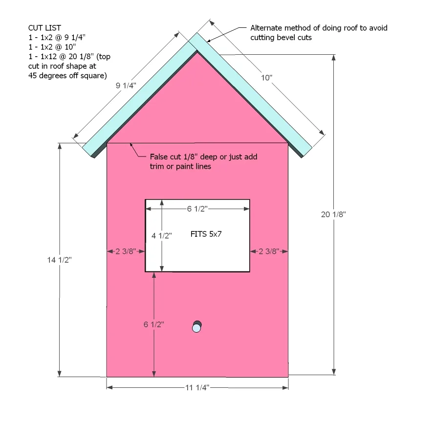 Birdhouse Frames, step 2