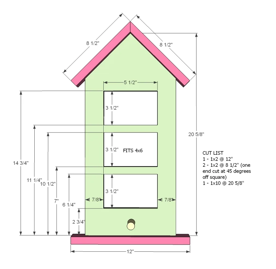 Birdhouse Frames, step 4