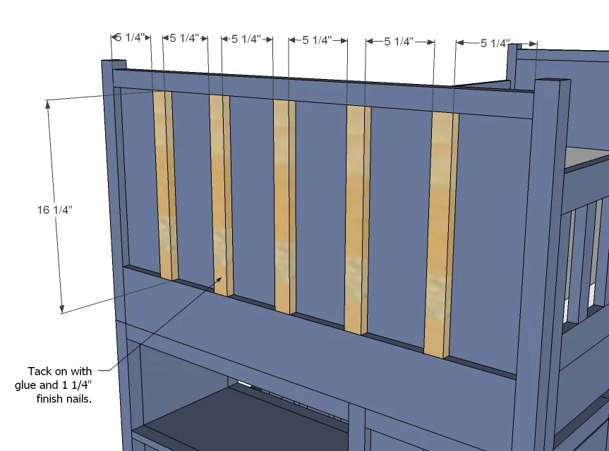 Board and Batten Bunk System, step 7