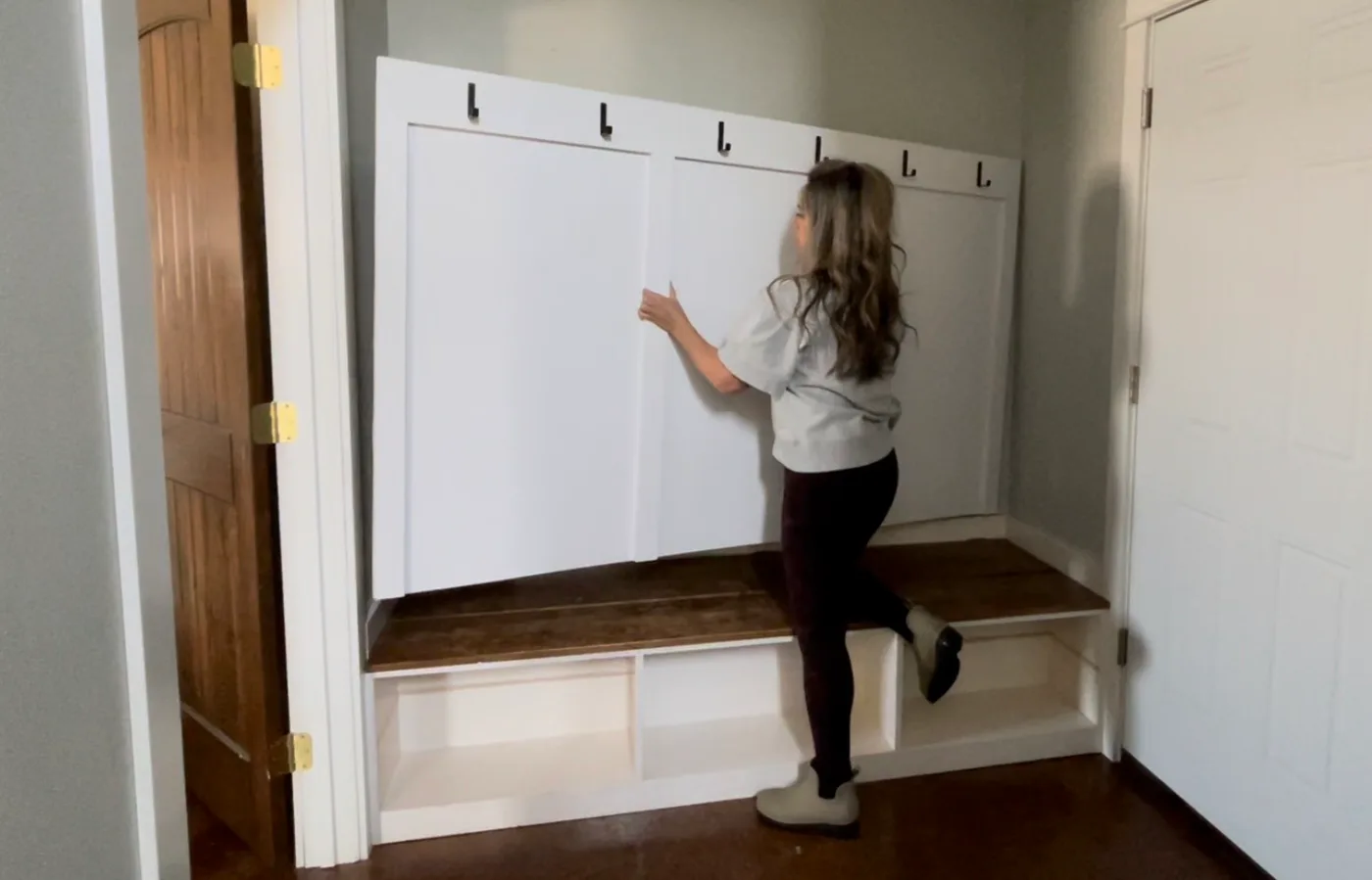 Board and Batten Panel for Entryway or Mudroom, step 10