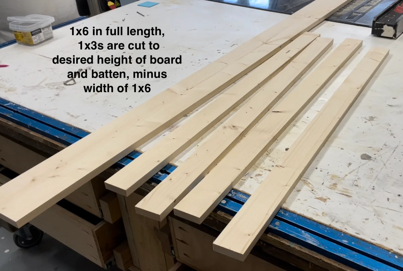 Board and Batten Panel for Entryway or Mudroom, step 2
