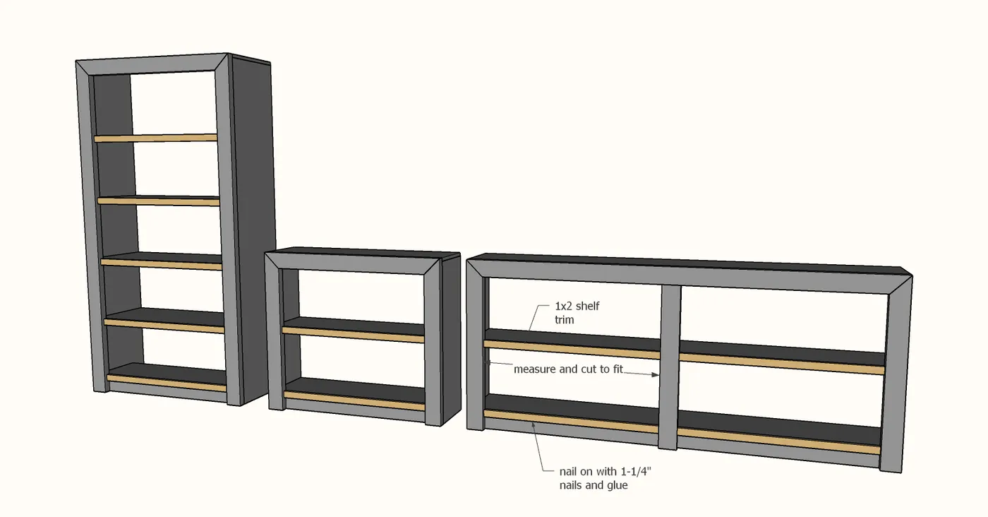 Bold Modern Bookshelf, step 4