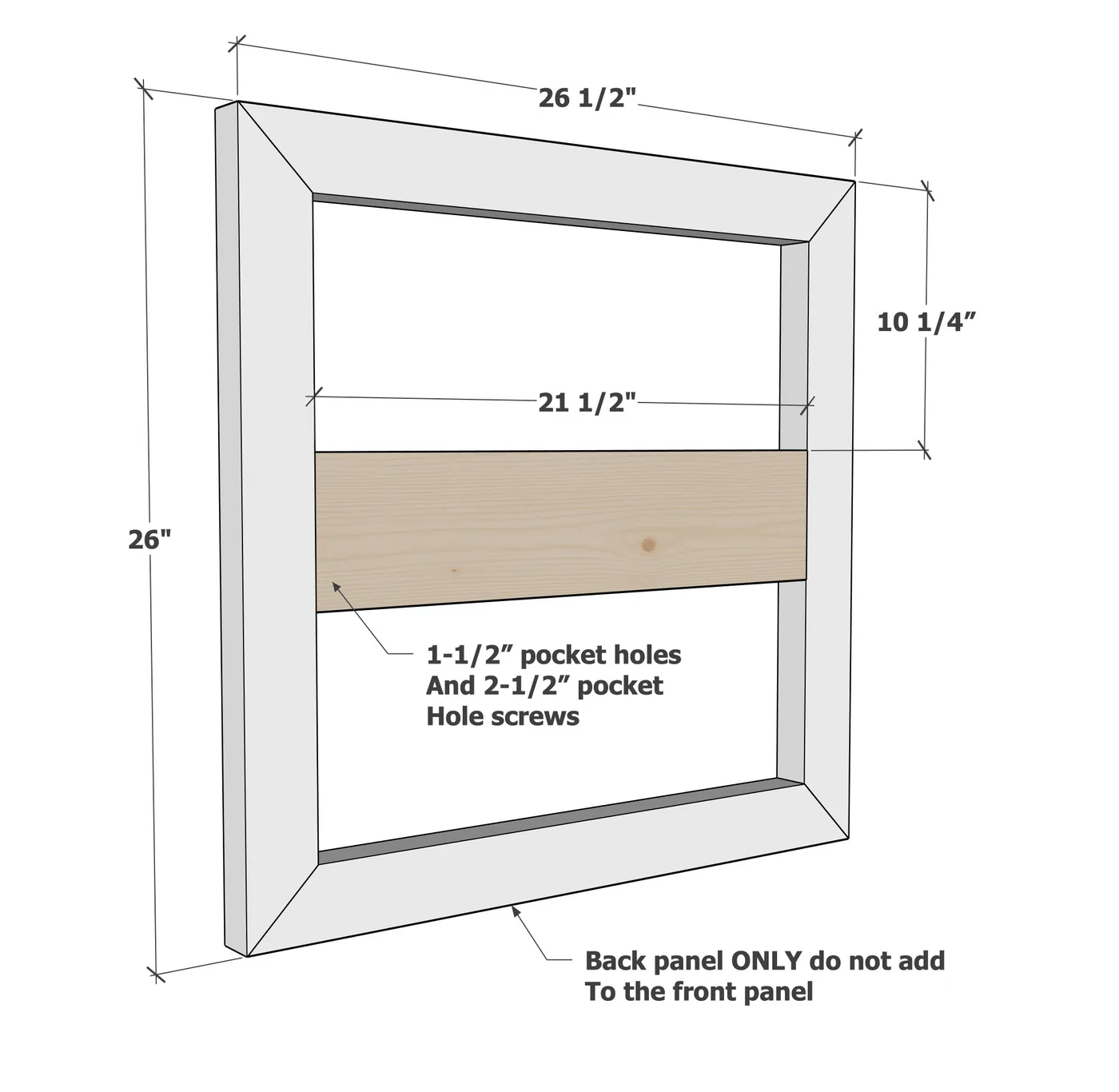 Bold Modern Nightstand, step 3