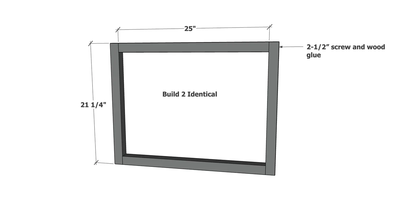 Box Frame Rectangle Side Table, step 2