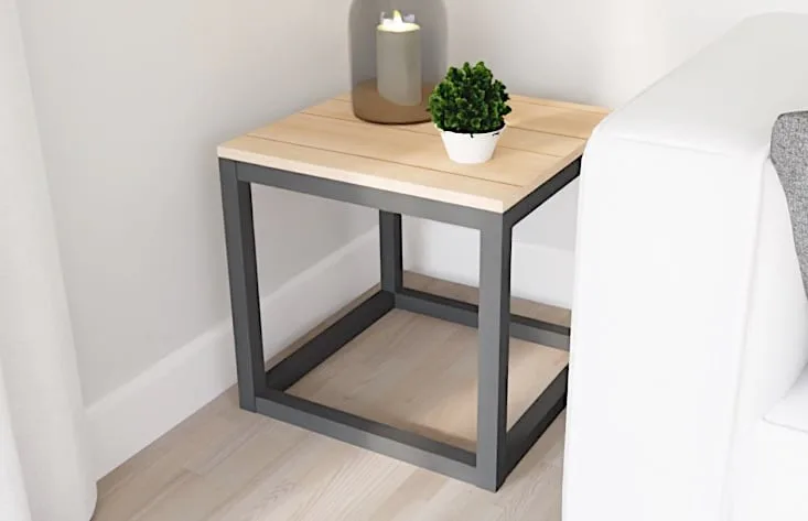Box Frame Square Side Table