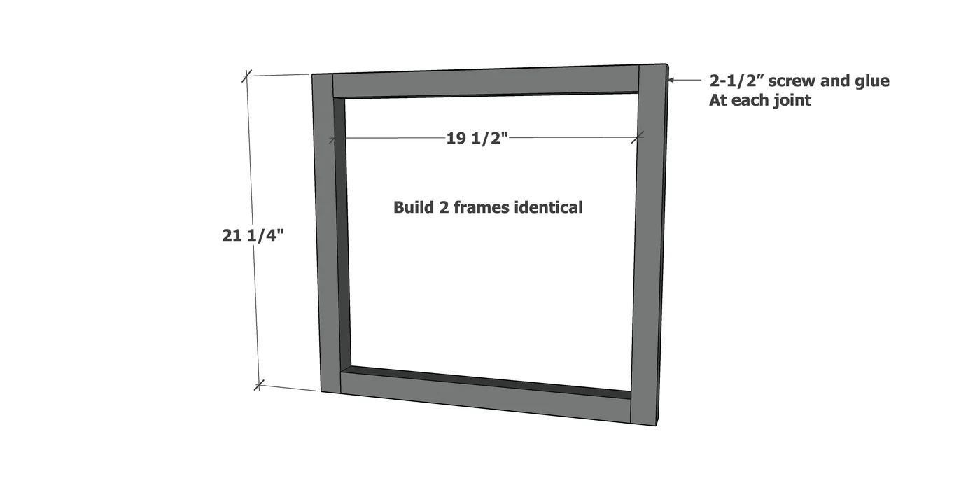 Box Frame Square Side Table, step 2