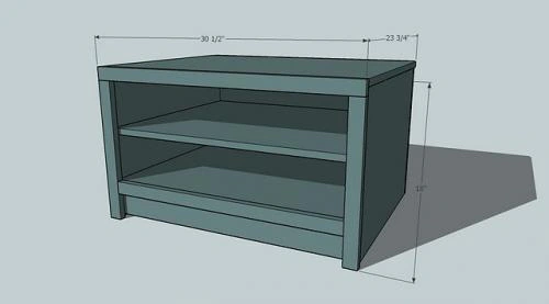 Braden Shoe Shelf Entryway Bench dimension diagram 1