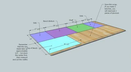 Braden Shoe Shelf Entryway Bench, step 1
