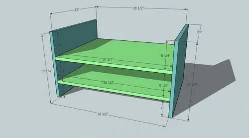 Braden Shoe Shelf Entryway Bench, step 2