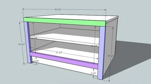 Braden Shoe Shelf Entryway Bench, step 6