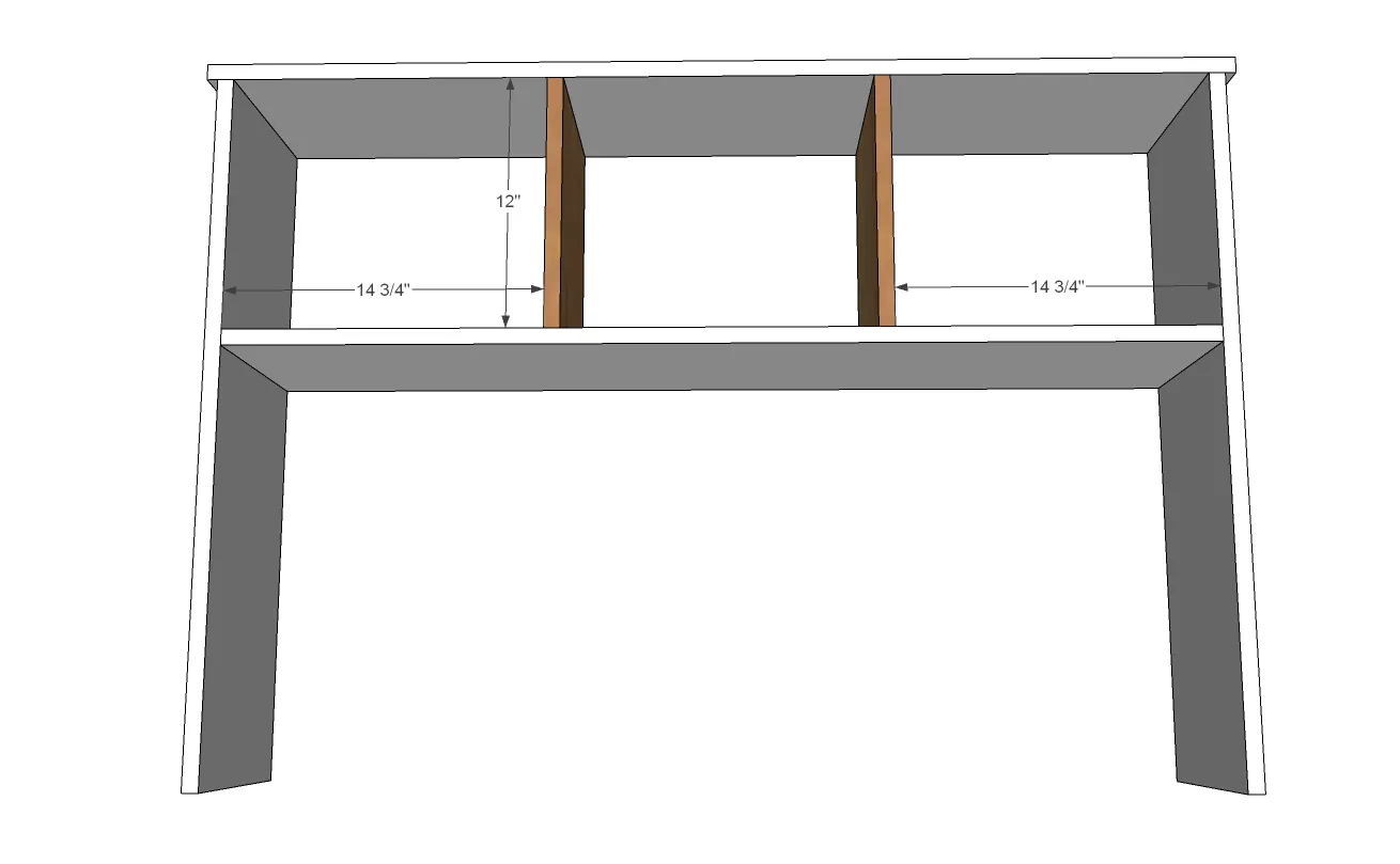Brookstone Desk Hutch, step 3