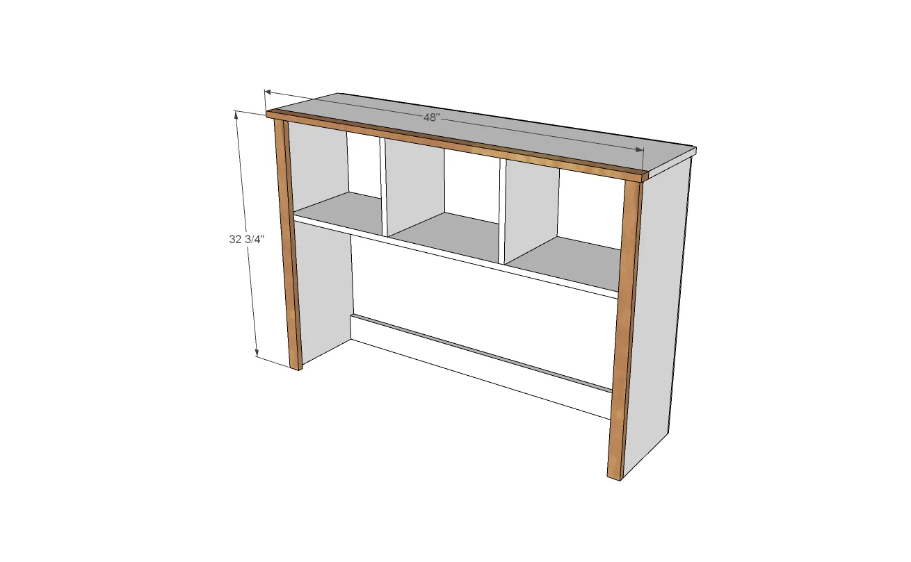 Brookstone Desk Hutch, step 6