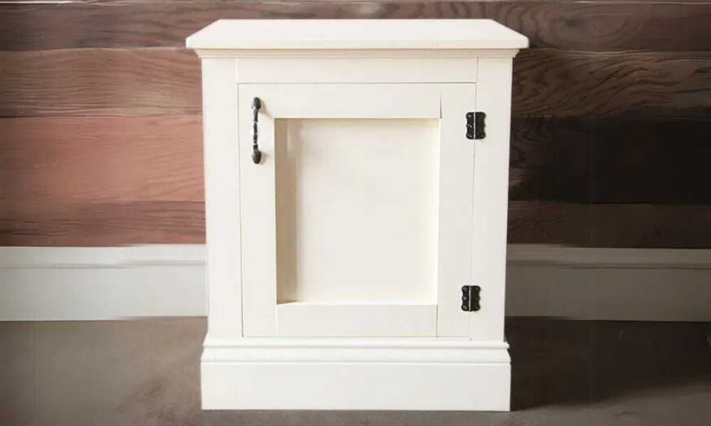 Cabinet Nightstands with Base Moulding