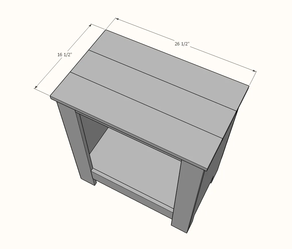 Cabinet Style Farmhouse Nightstand with Door, step 4