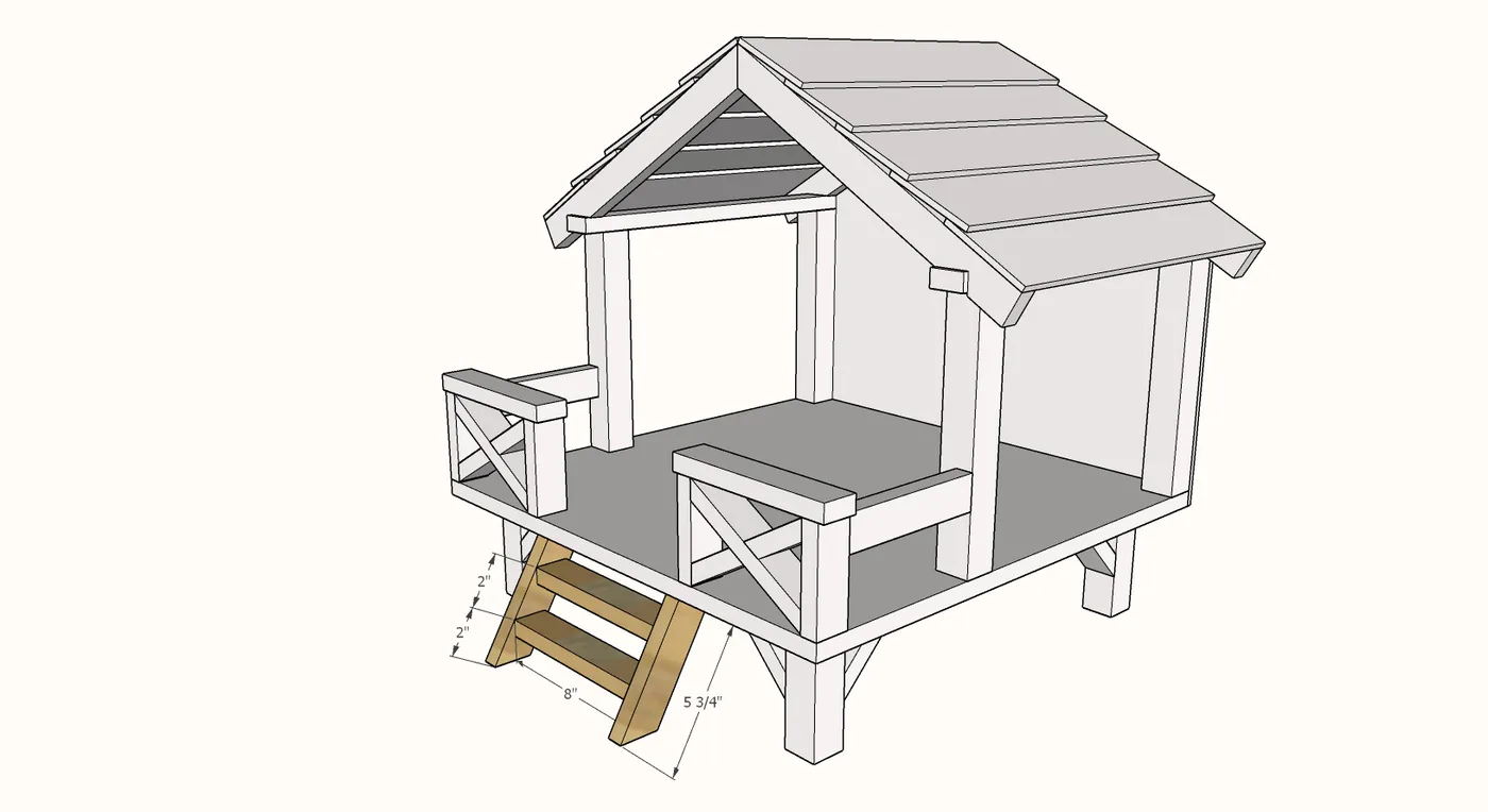 Camp Hangout for 18" or American Girl Dolls, step 10