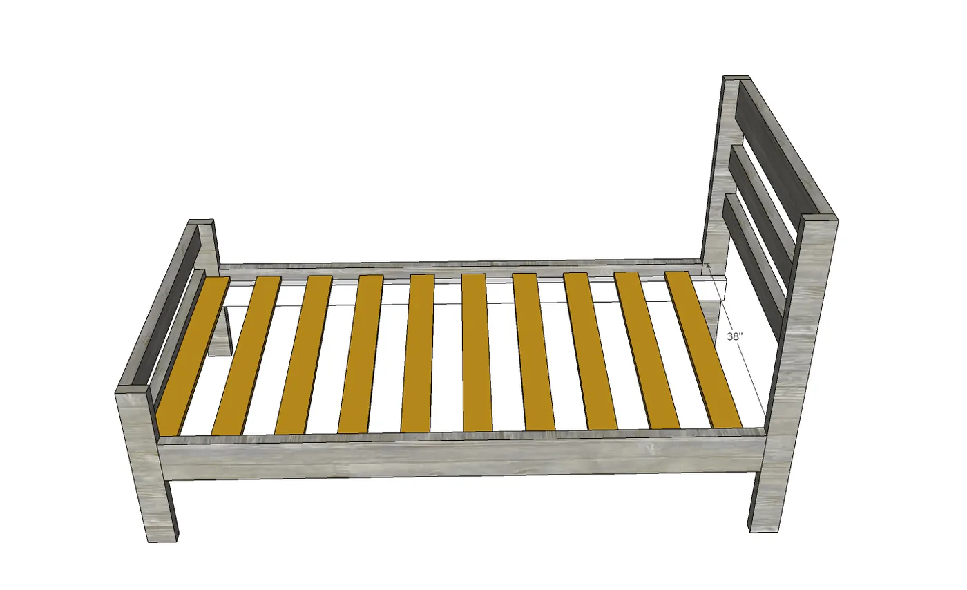 Camp Twin Bed Frame [Fits under the Camp Loft Bed], step 4