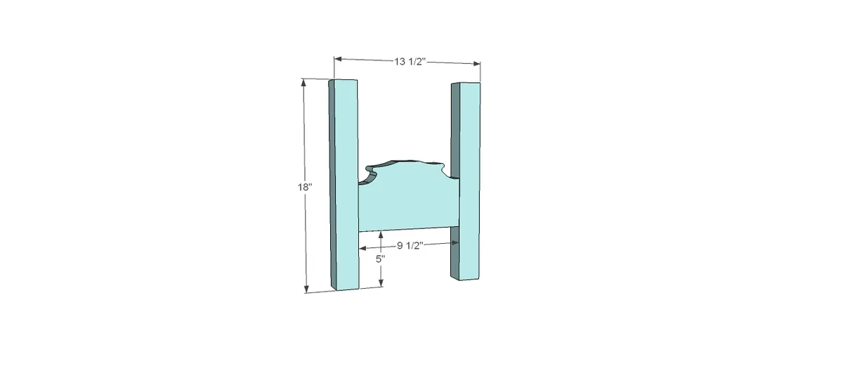 Canopy Doll Bed for American Girls 18" Dolls, step 1