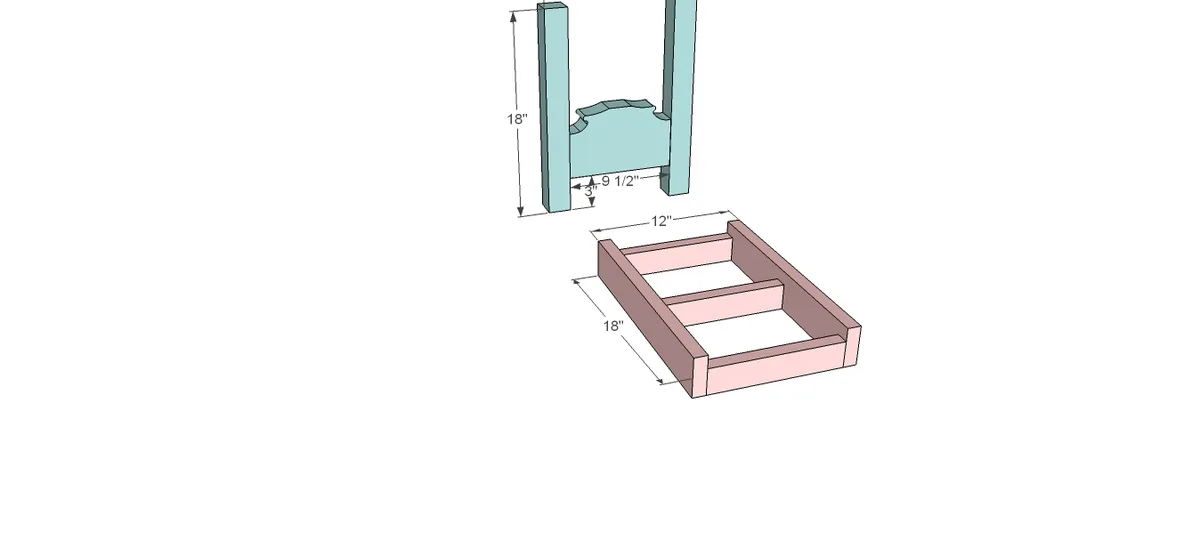Canopy Doll Bed for American Girls 18" Dolls, step 3