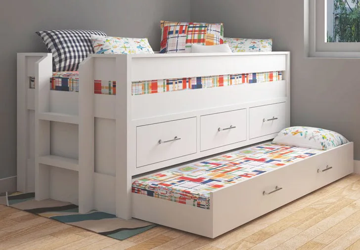 Captains Bed with Trundle Bed