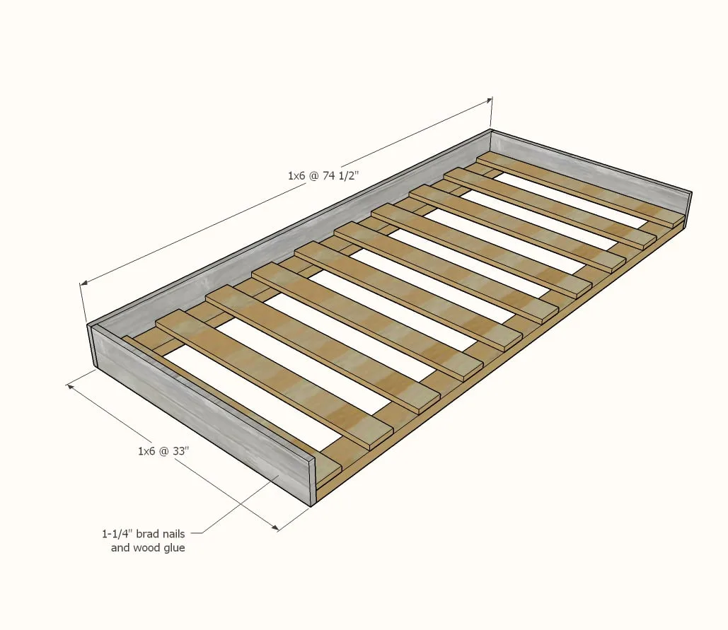 Captains Bed with Trundle Bed, step 11