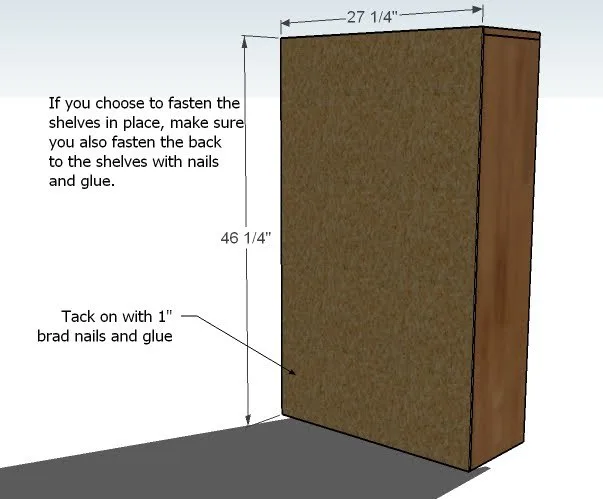 Cara Bookcase, step 3