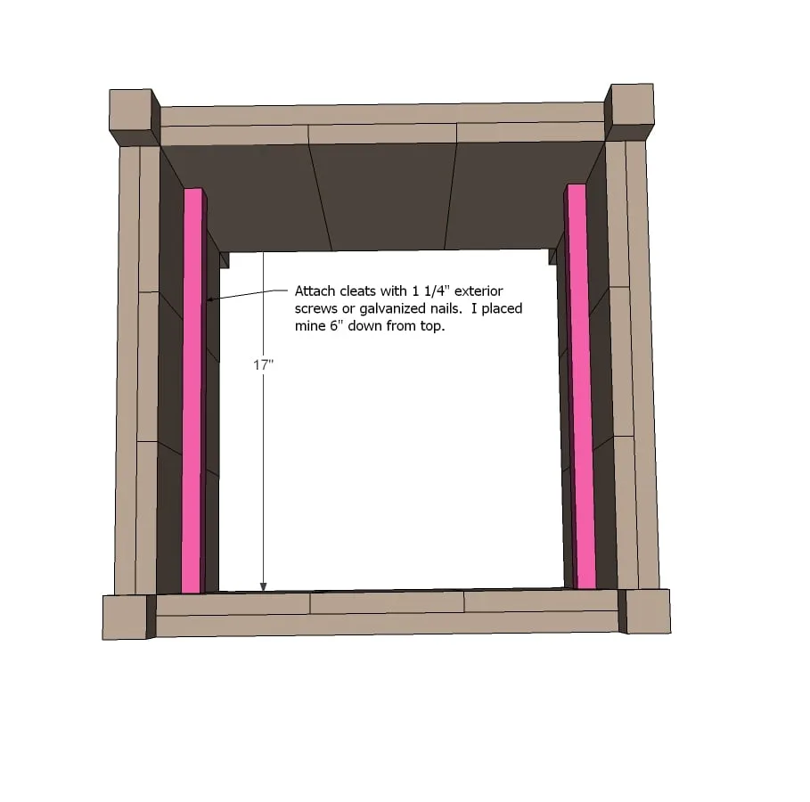 Cedar Planters with 2x2 Legs, step 4