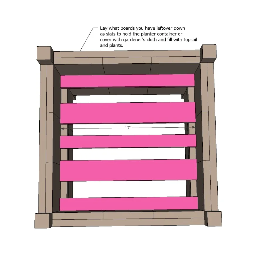 Cedar Planters with 2x2 Legs, step 5