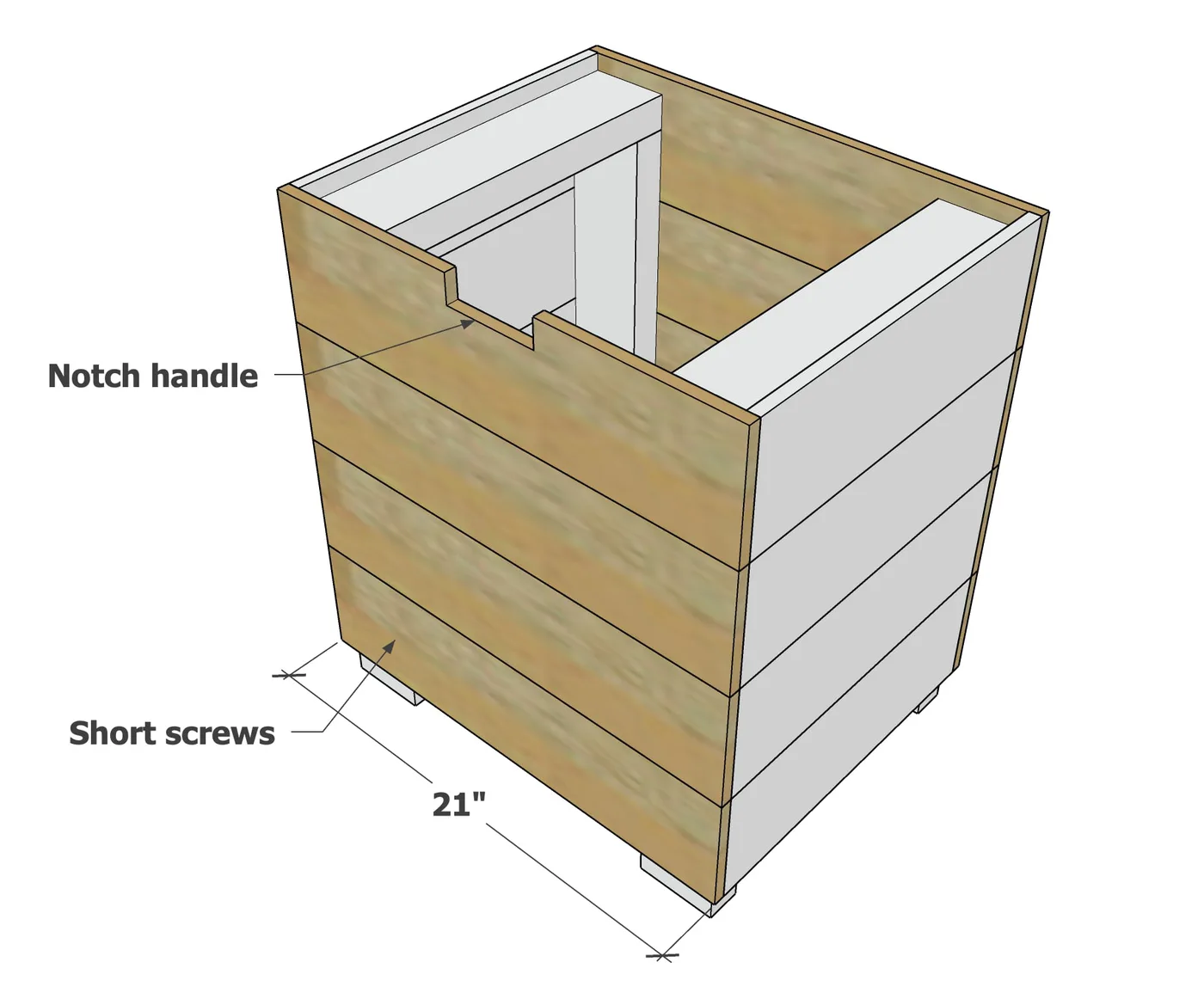 Cedar Propane Tank Cover Table, step 3
