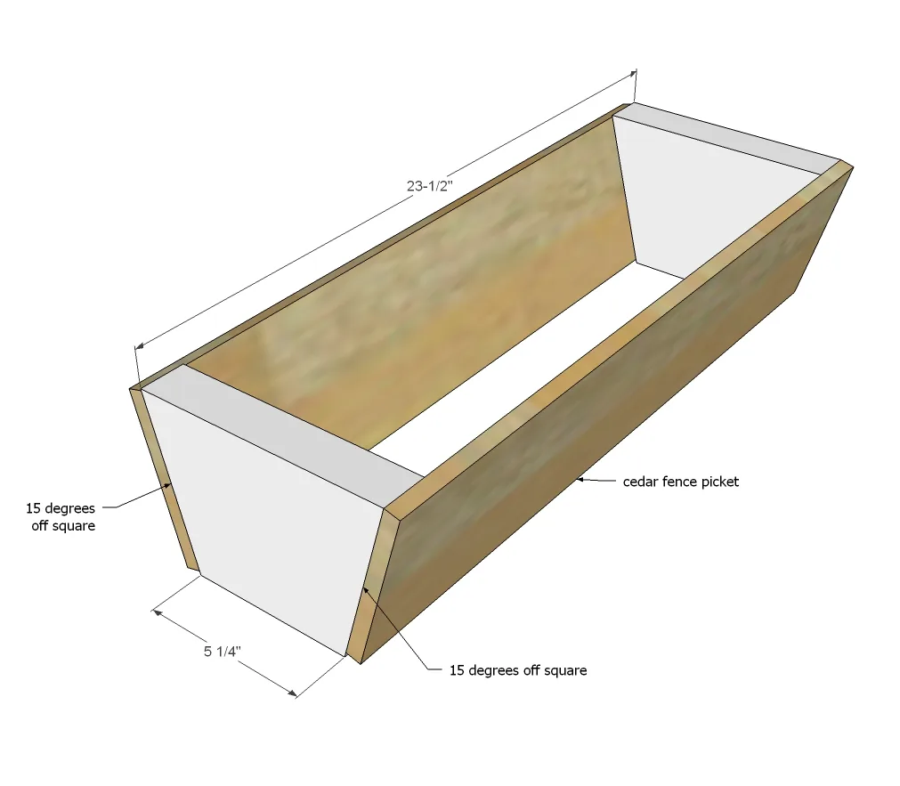 Cedar Vertical Tiered Ladder Garden Planter, step 1