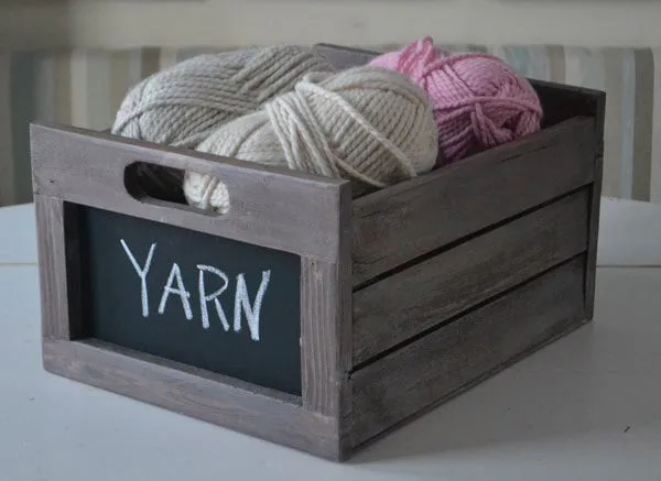 Chalkboard Produce Crate