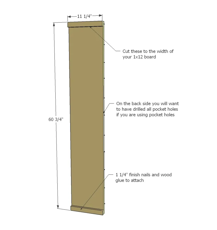 Channing Bookcase, step 1