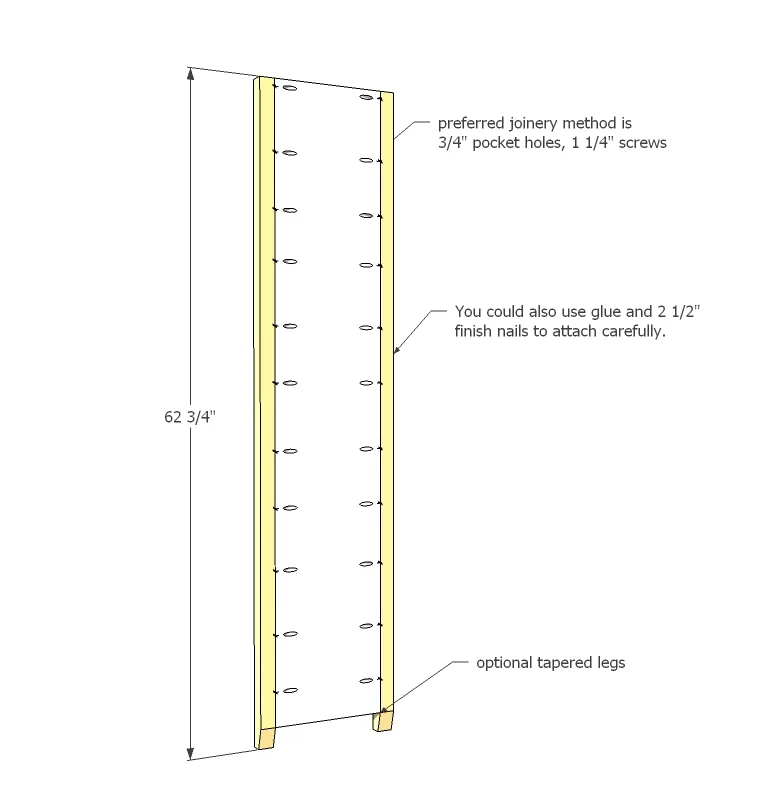 Channing Bookcase, step 2