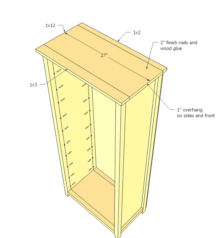 Channing Bookcase, step 7