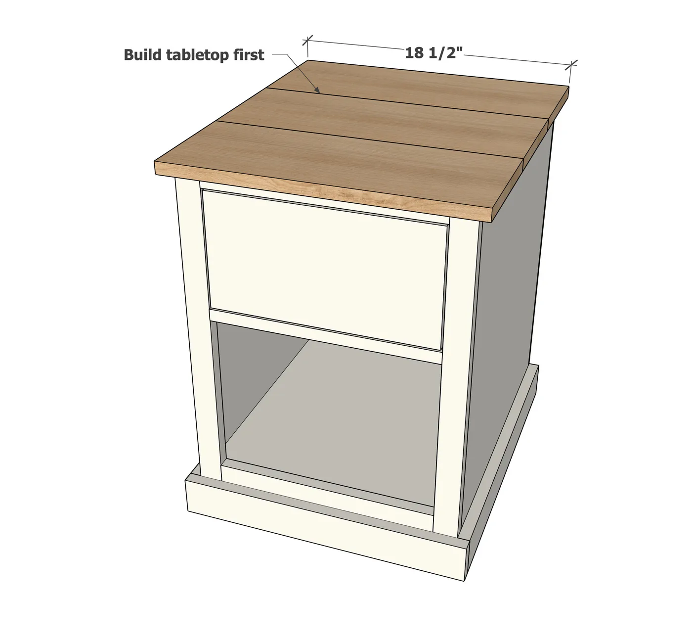 Charlie Nightstand, step 11