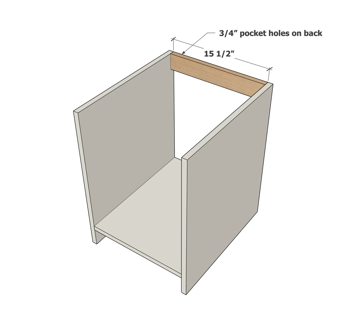 Charlie Nightstand, step 2