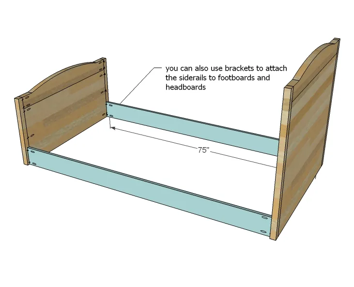 Chelsea Twin Bed or Bottom Bunk, step 5