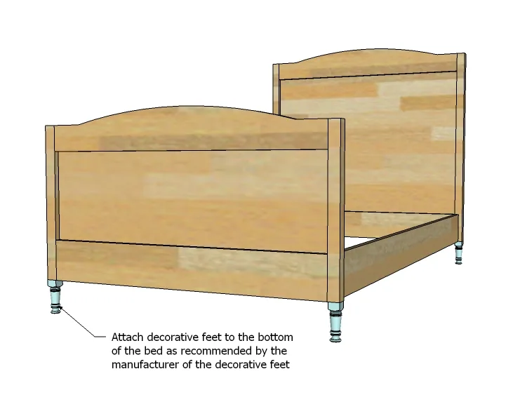 Chelsea Twin Bed or Bottom Bunk, step 6