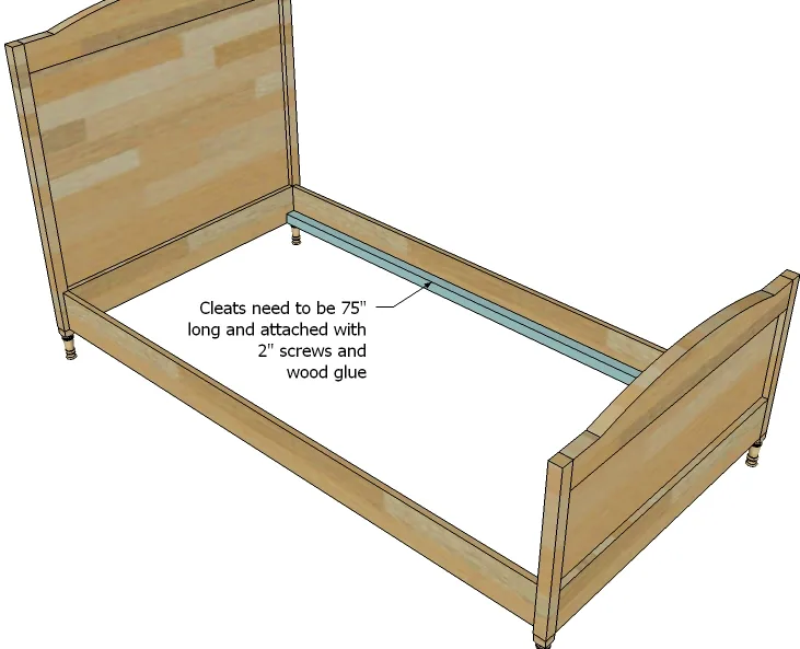 Chelsea Twin Bed or Bottom Bunk, step 7
