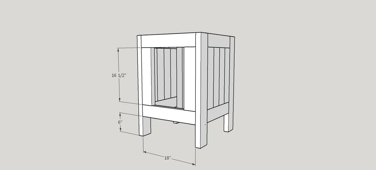 Chest of Drawers from 2 by 4s, step 3