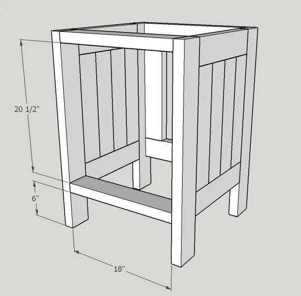 Chest of Drawers from 2 by 4s, step 4