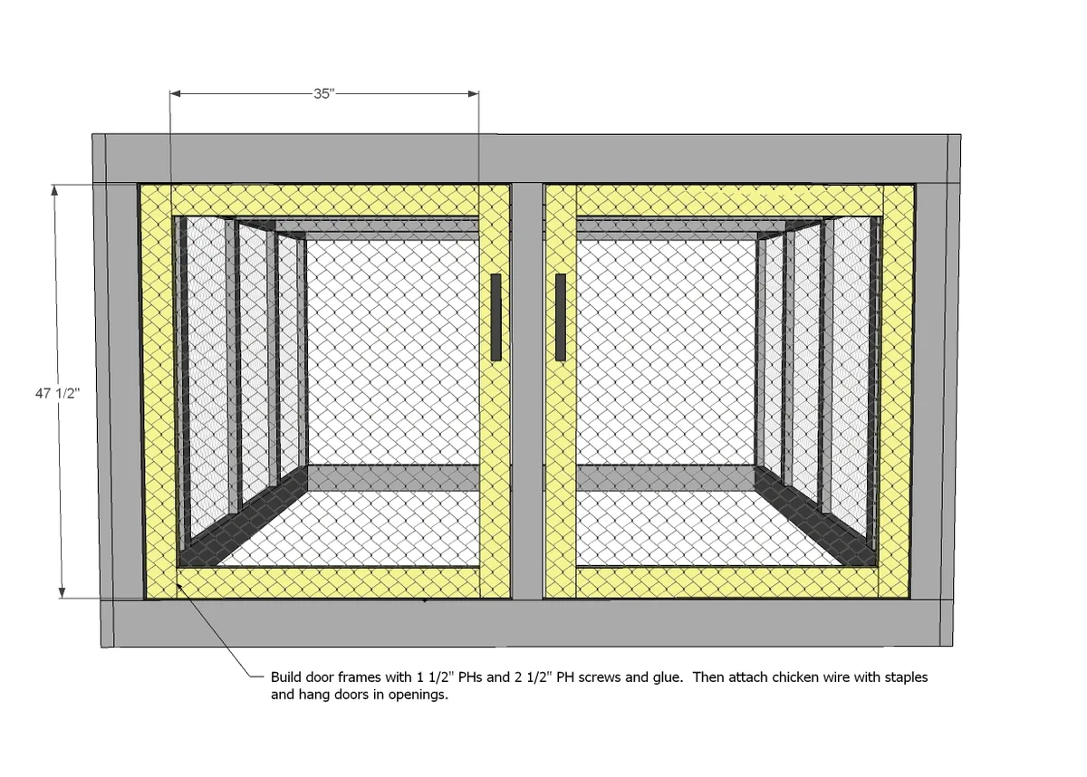 Chicken Coop Run for Shed Coop, step 5